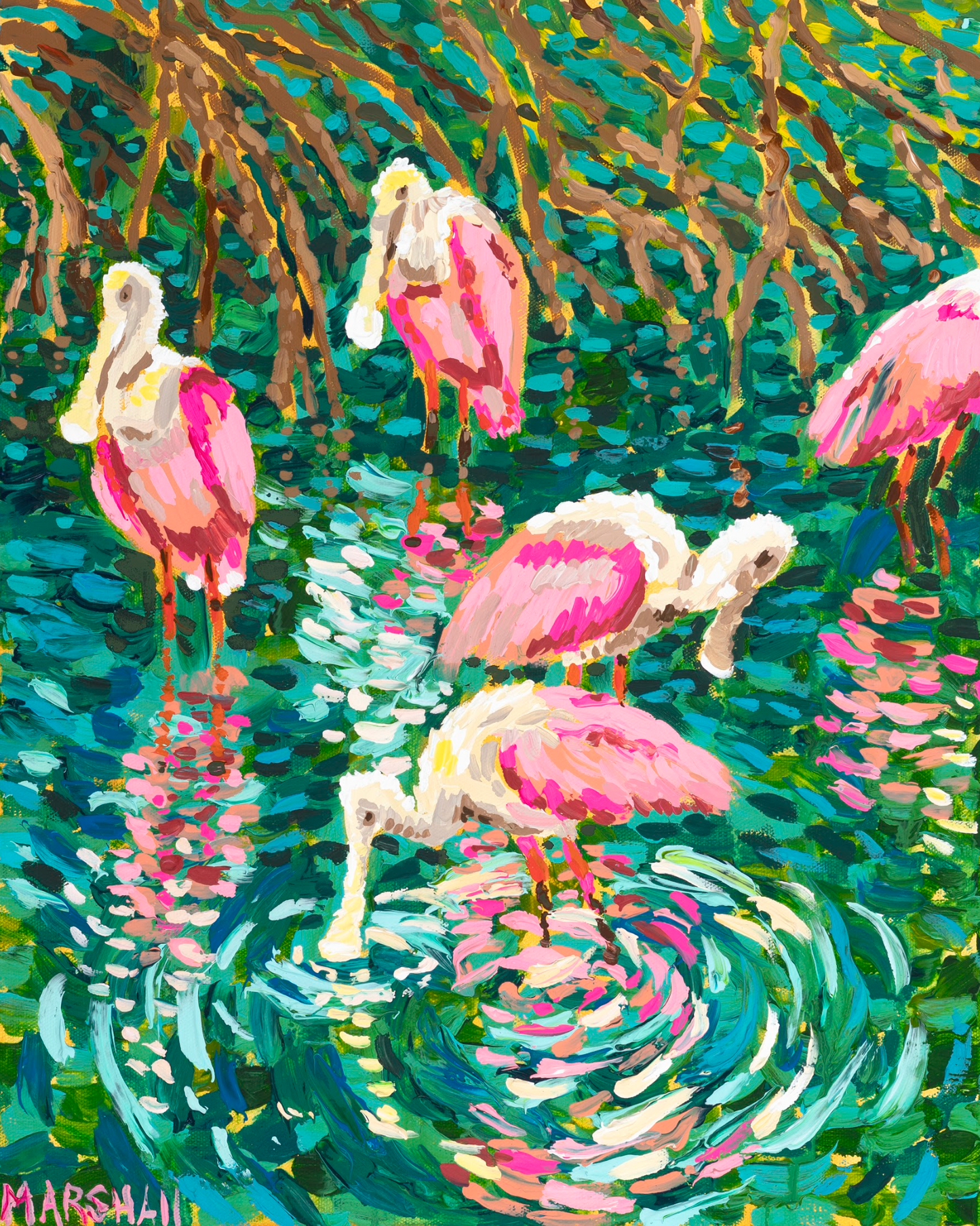 "Spoonbill Serenity" Fine Art Print