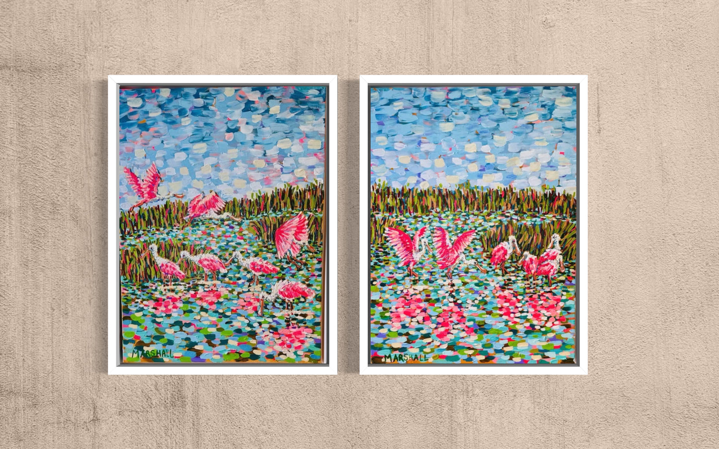 Blush Ballet (Diptych)