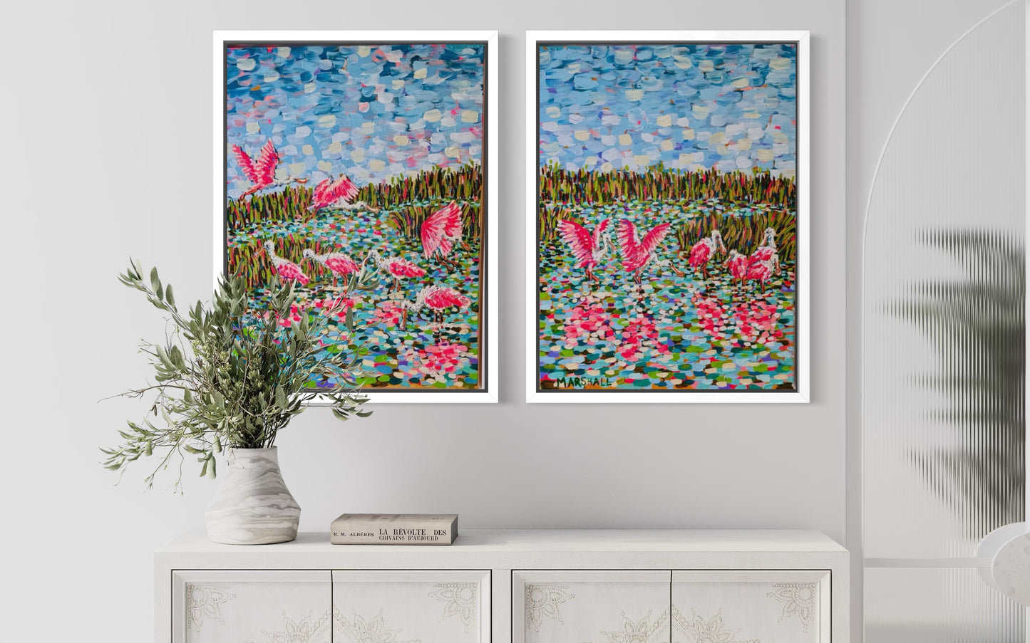 Blush Ballet (Diptych)