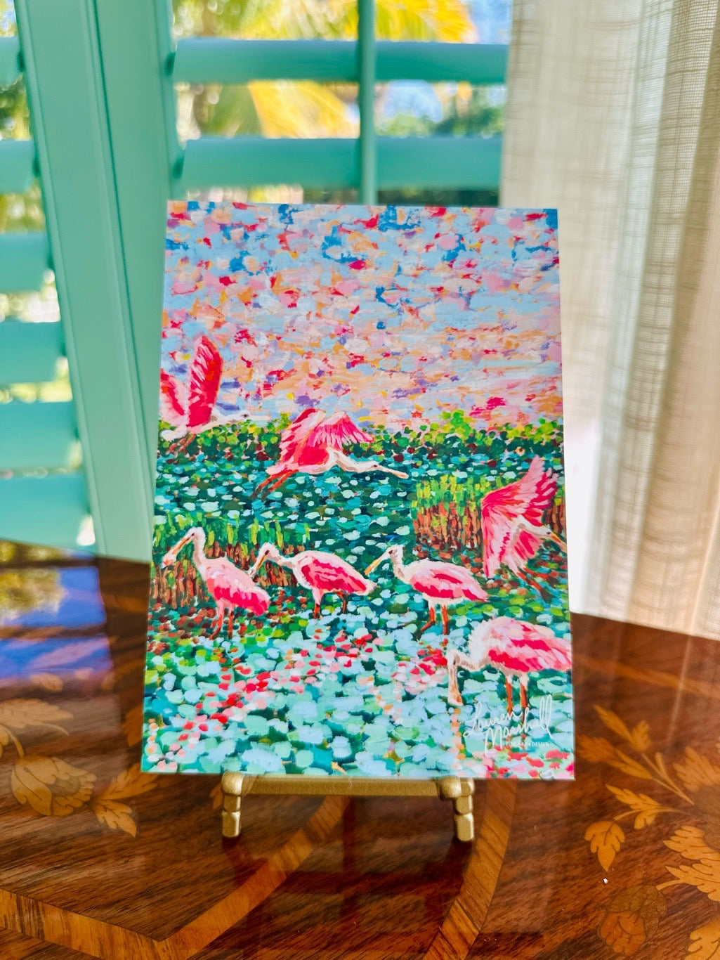 2026 Coastal Desktop Calendar + Easel