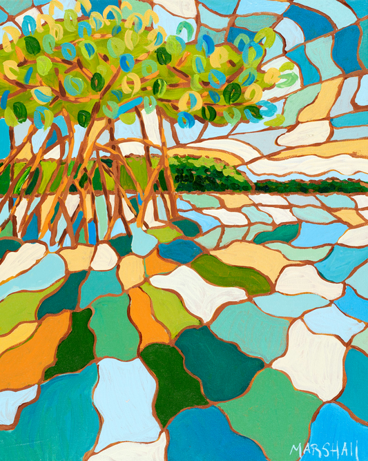 "Coastal Quilt" Fine Art Print